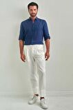Bisse Erkek 4 Cepli Gabardin Spor Pantolon BEYAZ PNS22Y22102_D01