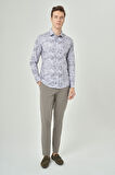 Bisse Slim Fit Gri Spor Erkek Gömlek GM22Y221038_K55