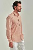 Bisse Erkek Regular Fit Uzun Kollu Spor Gömlek ORANJ GM22Y221032_K22