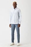 Bisse Erkek Regular Fit Uzun Kollu Spor Gömlek BEYAZ GM22Y221105_K01