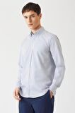 Bisse Erkek Regular Fit Uzun Kollu Spor Gömlek MAVİ GM22Y221086_C35