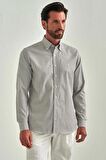 Bisse Erkek Regular Fit Uzun Kollu Spor Gömlek KAHVE GM22Y221085_C11