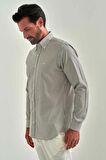 Bisse Erkek Regular Fit Uzun Kollu Spor Gömlek KAHVE GM22Y221085_C11