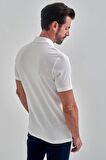 Bisse Erkek Balenli Yaka  Basic Regular Fit T-Shirt BEYAZ TS22Y22013_D01