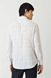 Bisse Erkek Slim Fit Uzun Kollu Spor Gömlek KAHVE GM22Y221149_D11
