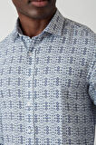 Bisse Erkek Slim Fit Uzun Kollu Desenli Spor Gömlek LACİ GM22Y221153_C39