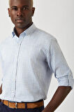 Bisse Erkek Regular Fit Uzun Kollu Spor Gömlek MAVİ GM22K222027_K35