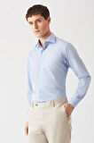 Bisse Erkek Regular Fit Uzun Kollu Klasik Gömlek MAVİ GM22K222017_C35