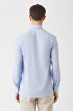 Bisse Erkek Regular Fit Uzun Kollu Klasik Gömlek MAVİ GM22K222017_C35