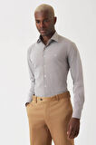 Bisse Erkek Regular Fit Uzun Kollu Klasik Gömlek KAHVE GM22K222016_C11