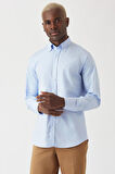 Bisse Erkek Regular Fit Uzun Kollu Spor Gömlek MAVİ GM22K222061_C35