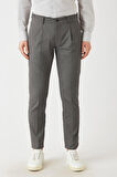 Bisse Erkek 4 Cep Arkası Lastikli Spor Pantolon GRİ PNS22k22226_D55