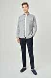 Bisse Erkek Regular Fit Uzun Kollu Oduncu Gömlek GRİ GM22K222079_K55