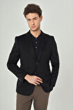 Bisse Erkek Modern Fit Mono Yaka 2 Düğmeli Çift Yırtmaçlı Ceket SIYAH PCK22K22240_D99