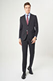 Bisse Erkek Modern Fit Mono Yaka 2 Düğme Çift Yırtmaçlı Takım Elbise Sıyah PTK22K22231_D99