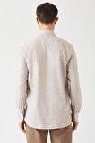 Bisse Erkek Regular Fit Uzun Kollu Klasik Gömlek BEJ GM22K222031_D07