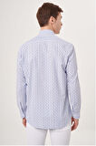 Bisse Regular Fit Mavi Çizgili Spor Erkek Gömlek GM23Y231030_D35