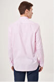 Bisse Regular Fit Paşa Yaka Pembe Spor Erkek Gömlek GM23Y231040_D29
