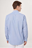 Bisse Regular Fit Uzun Kollu Paşa Yaka Lacivert Spor Erkek Gömlek GM23Y231040_D39