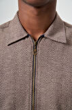 Bisse Regular Fit Fermuarlı Kahve Erkek Gömlek GM22K222093_D11