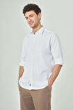 Bisse Regular Fit Beyaz Spor Erkek Gömlek GM23Y231053_D01