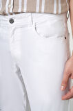 Bisse 5 Cepli Beyaz Spor Erkek Pantolon PNS23Y23104_D01