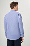 Bisse Erkek Regular Fit Uzun Kollu Spor Gömlek MAVİ GM23Y231113_D35