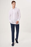 Bisse Regular Fit  Beyaz Spor Erkek Gömlek GM23Y231089_D01