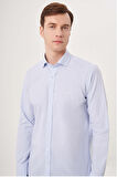 Bisse Regular Fit Kol İçi Apoletli Açık Mavi Erkek Gömlek GM23Y231096_D33