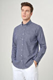 Bisse Regular Fit Spor Lacivert Erkek Gömlek GM23Y231117_D39