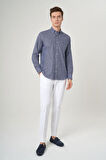 Bisse Regular Fit Spor Lacivert Erkek Gömlek GM23Y231117_D39