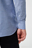 Bisse Regular Fit Spor Mavi Erkek Gömlek GM23Y231118_D35
