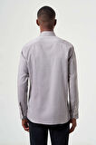 Bisse Regular Fit Paşa Yaka Kol İçi Apoletli Kahve Erkek Gömlek GM23Y231146_D11