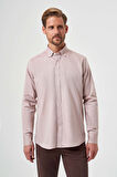 Bisse Regular Fit Paşa Yaka Kol İçi Apoletli Hardal Erkek Gömlek GM23Y231146_D19