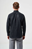 Bisse Regular Fit Spor Siyah Erkek Gömlek GM23Y231131_D99
