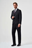 Bisse Mono Yaka Drop 4 Siyah Erkek Takım Elbise PTK23YNOS002_D99