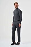 Bisse Regular Fit Düz Dokuma Flanel Antrasit Klasik Erkek Pantolon PPNK23K23201_D58