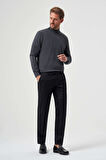 Bisse Regular Fit Düz Dokuma Flanel Siyah Klasik Erkek Pantolon PPNK23K23201_D99