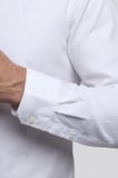 Bisse Regular Fit Kol İçi Apoletli Pamuk Beyaz Erkek Gömlek GM23Y231154_D01