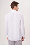 Bisse Regular Fit Paşa Yaka Beyaz Erkek Gömlek GM23Y231163_D01