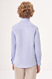 Bisse Regular Fit Yaka Düğmeli Mavi Erkek Çocuk Gömlek GM23Y231162_D35