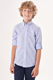 Bisse Regular Fit Yaka Düğmeli Lacivert Erkek Çocuk Gömlek GM23Y231164_D39