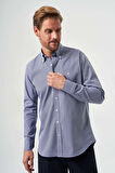 Bisse Regular Fit Lacivert Spor Erkek Gömlek GM23K232029_D39