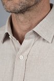 Bisse Regular Fit Paşa Yaka Spor Pamuk Kahve Erkek Gömlek GM23K232050_D11