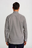 Bisse Regular Fit Paşa Yaka Desenli Kahve Erkek Gömlek GM23K232040_D11