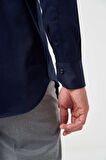 Bisse Regular Fit Paşa Yaka Lacivert Spor Erkek Gömlek GM23K232026_D39