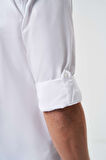 Bisse Regular Fit Kol İçi Apoletli Beyaz Spor Erkek Gömlek GM23K232060_D01