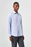 Bisse Regular Fit Mavi Klasik Erkek Gömlek GM23K232048_D35