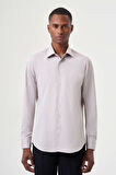 Bisse Regular Fit Kahve Klasik Erkek Gömlek GM23K232042_D11