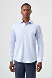 Bisse Regular Fit Açık Mavi Klasik Erkek Gömlek GM23K232003_D33